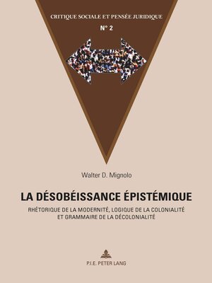 cover image of La désobéissance épistémique